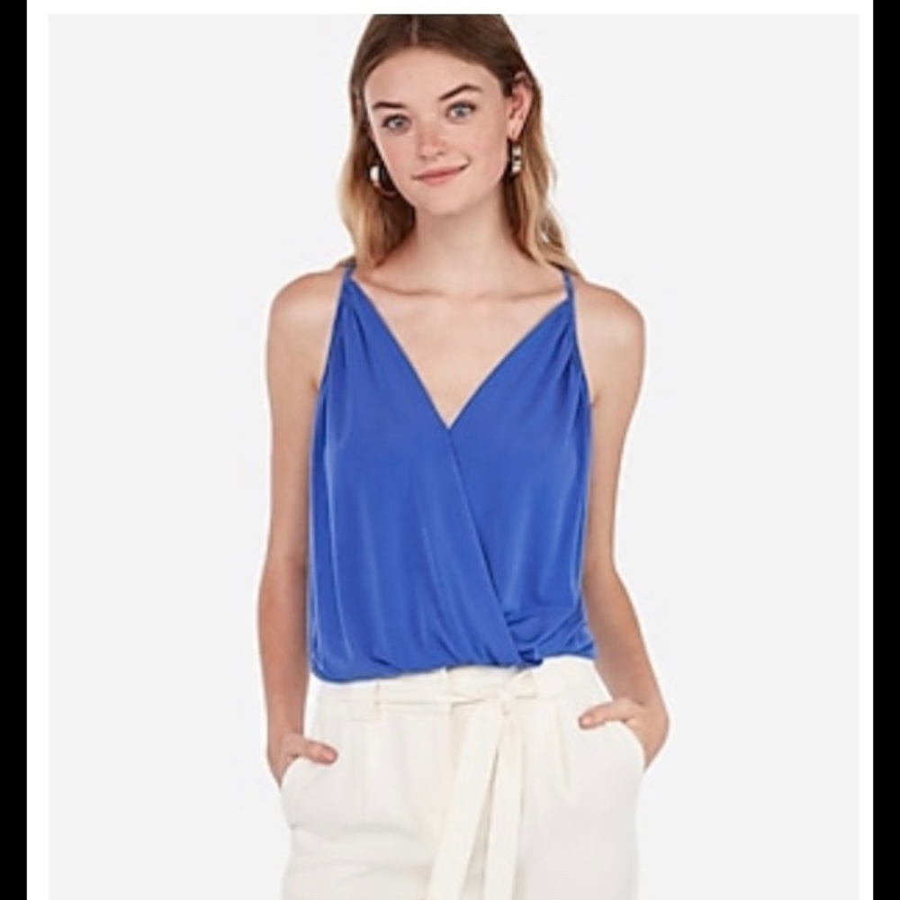 Express Banded Bottom Surplice Cami